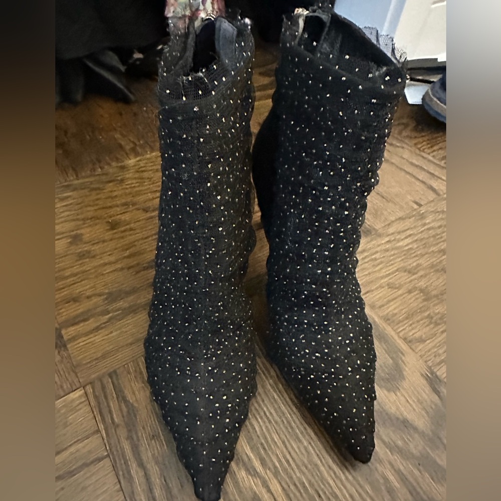 Sam Edelman Sparkle Tulle Booties